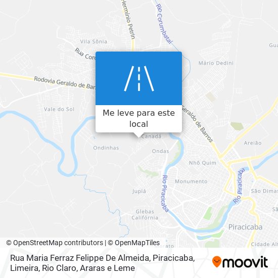 Rua Maria Ferraz Felippe De Almeida mapa