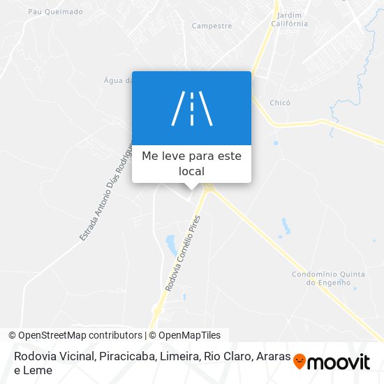 Rodovia Vicinal mapa