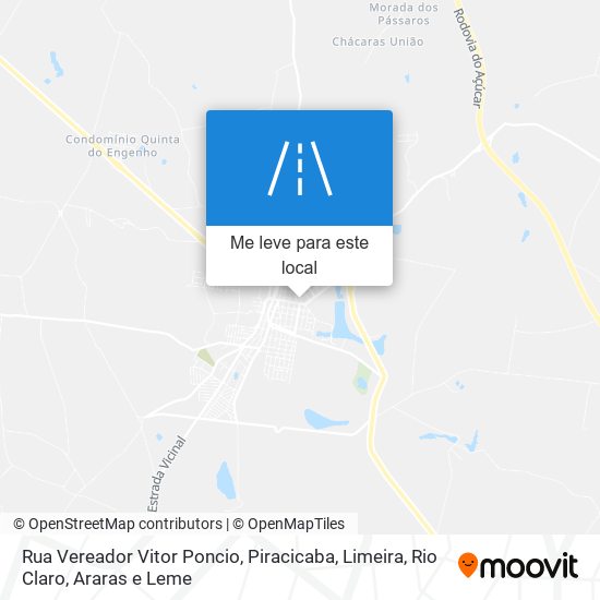 Rua Vereador Vitor Poncio mapa