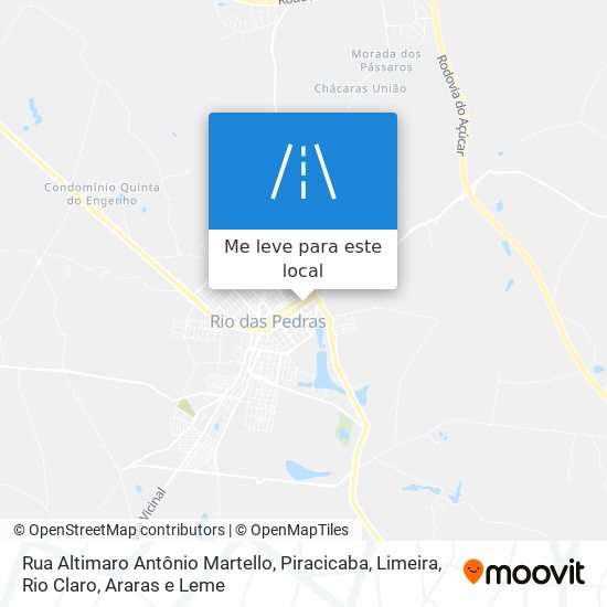 Rua Altimaro Antônio Martello mapa