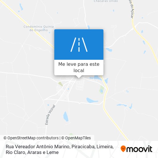 Rua Vereador Antônio Marino mapa