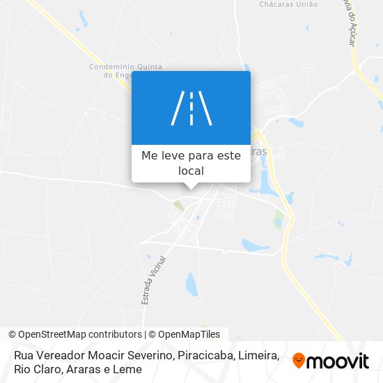 Rua Vereador Moacir Severino mapa