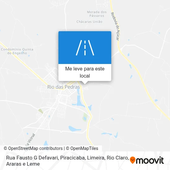 Rua Fausto G Defavari mapa