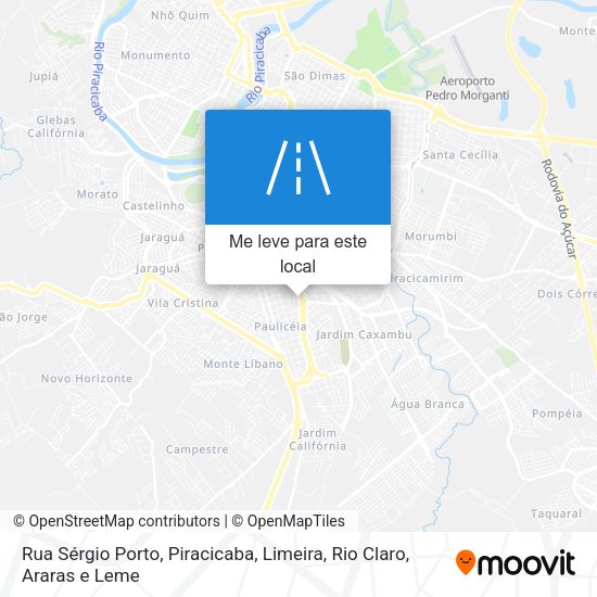 Rua Sérgio Porto mapa