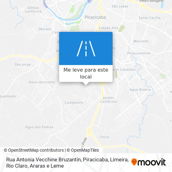 Rua Antonia Vecchine Bruzantin mapa