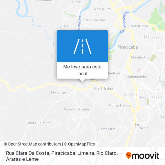 Rua Clara Da Costa mapa