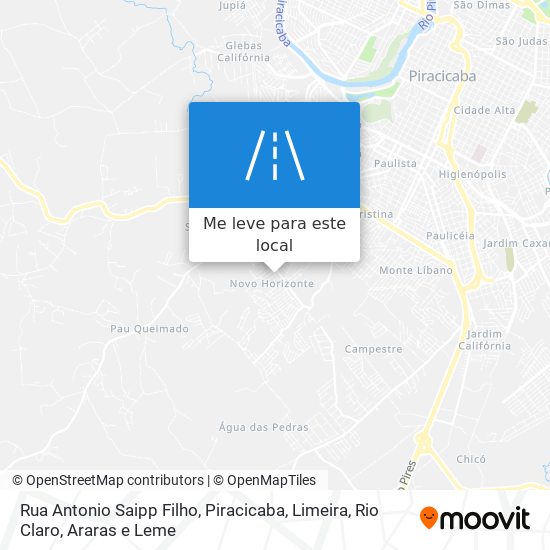 Rua Antonio Saipp Filho mapa