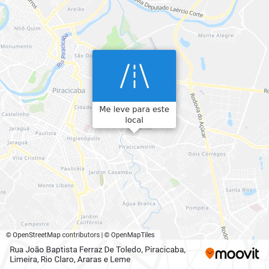 Rua João Baptista Ferraz De Toledo mapa