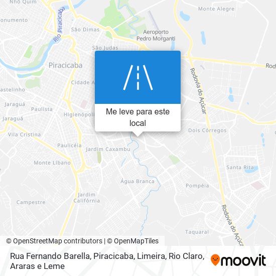 Rua Fernando Barella mapa