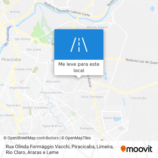 Rua Olinda Formággio Vacchi mapa