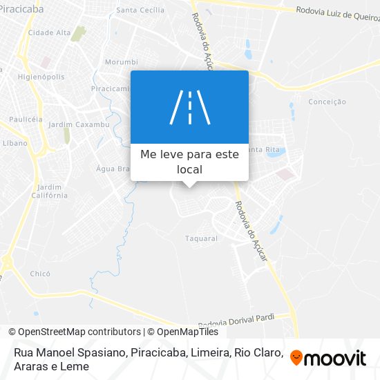 Rua Manoel Spasiano mapa