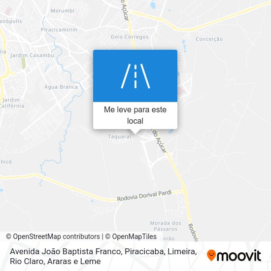 Avenida João Baptista Franco mapa