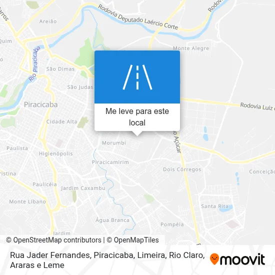 Rua Jader Fernandes mapa