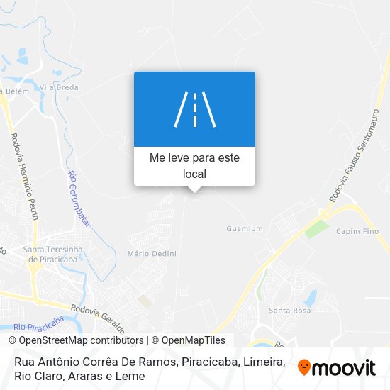 Rua Antônio Corrêa De Ramos mapa