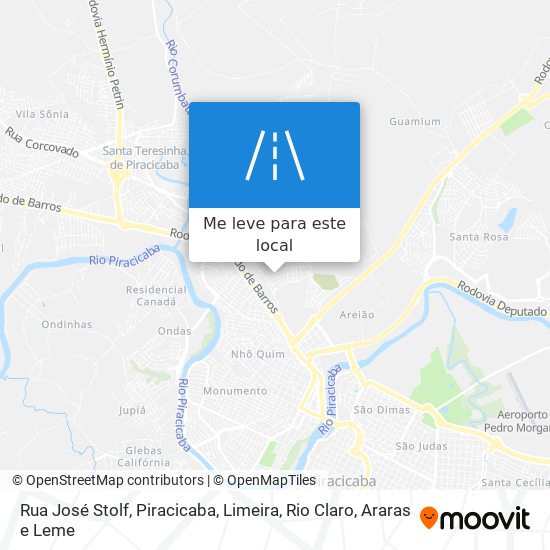 Rua José Stolf mapa