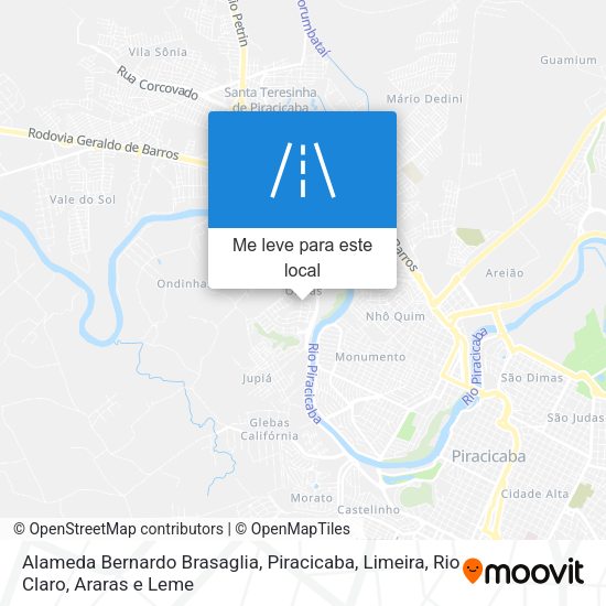 Alameda Bernardo Brasaglia mapa