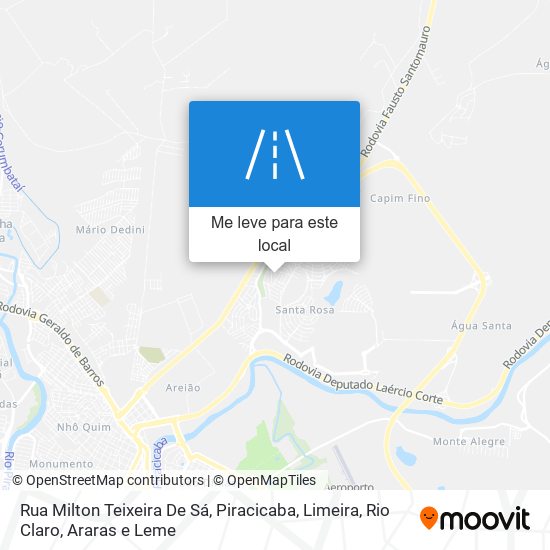 Rua Milton Teixeira De Sá mapa