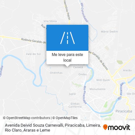 Avenida Deivid Souza Carnevalli mapa