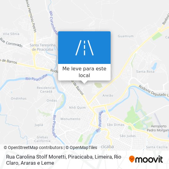 Rua Carolina Stolf Moretti mapa