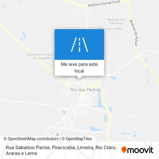 Rua Sabatino Parise mapa