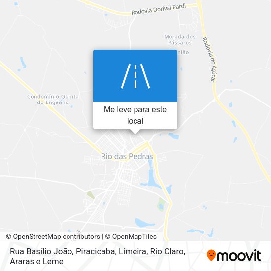 Rua Basílio João mapa
