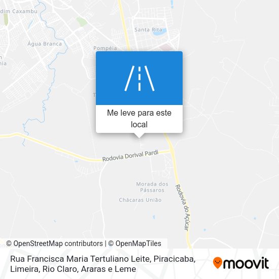Rua Francisca Maria Tertuliano Leite mapa