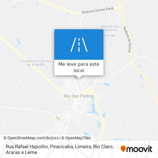 Rua Rafael Hypolito mapa