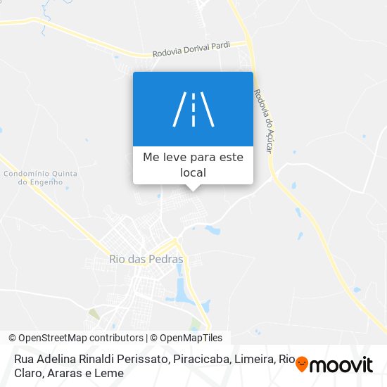 Rua Adelina Rinaldi Perissato mapa