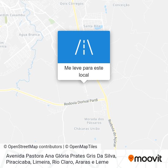 Avenida Pastora Ana Glória Prates Gris Da Silva mapa