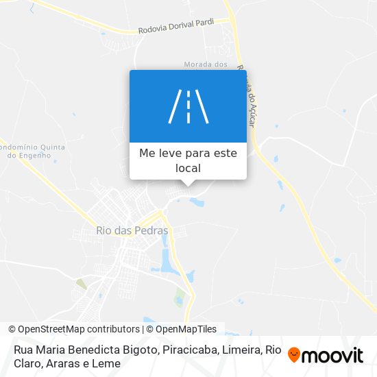 Rua Maria Benedicta Bigoto mapa