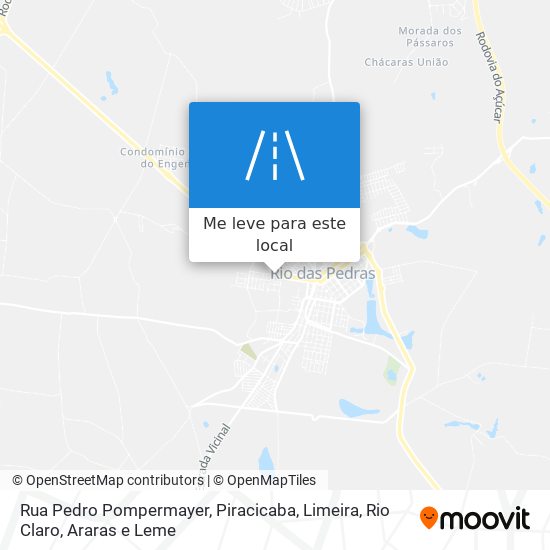 Rua Pedro Pompermayer mapa