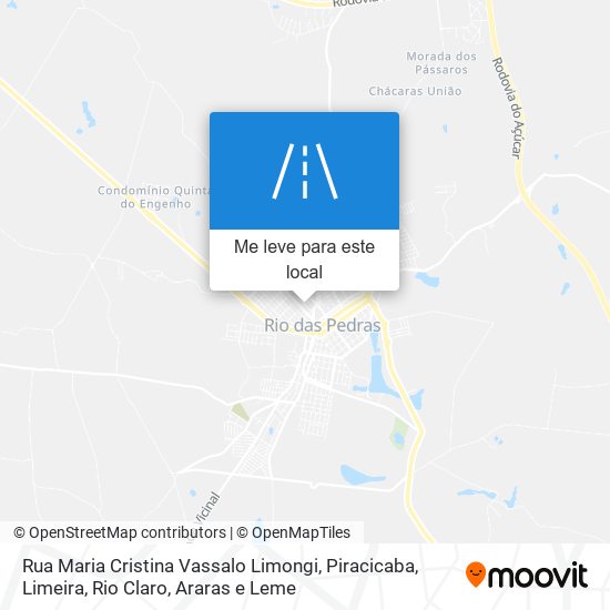 Rua Maria Cristina Vassalo Limongi mapa