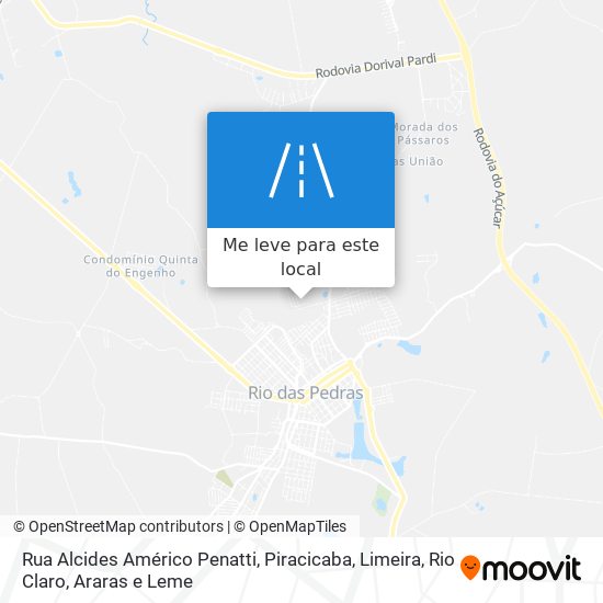 Rua Alcides Américo Penatti mapa