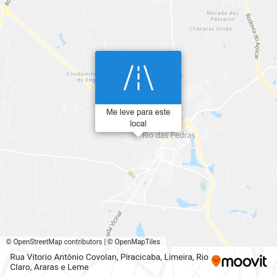 Rua Vitorio Antônio Covolan mapa