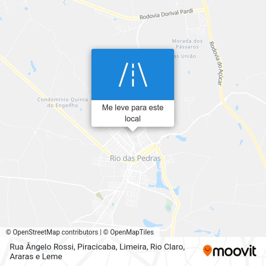 Rua Ângelo Rossi mapa