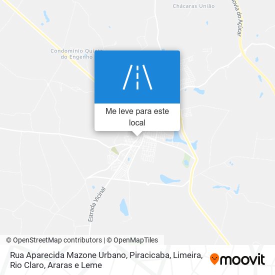 Rua Aparecida Mazone Urbano mapa