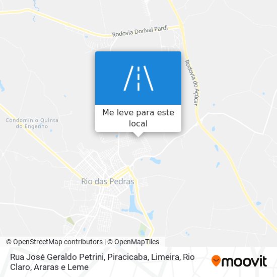 Rua José Geraldo Petrini mapa