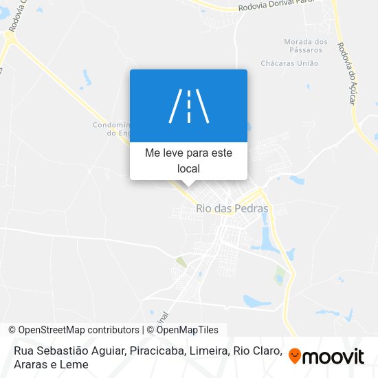 Rua Sebastião Aguiar mapa