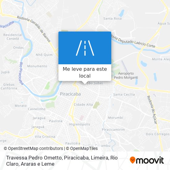 Travessa Pedro Ometto mapa