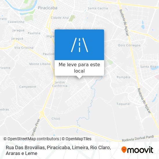 Rua Das Broválias mapa