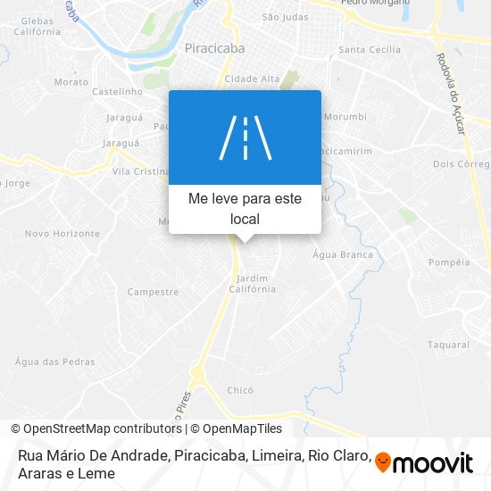 Rua Mário De Andrade mapa