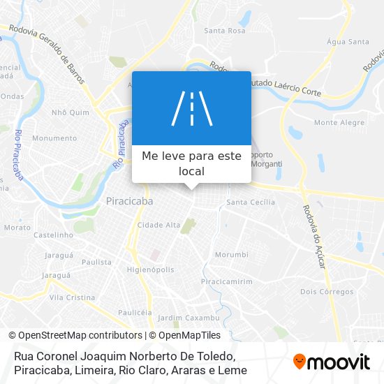 Rua Coronel Joaquim Norberto De Toledo mapa