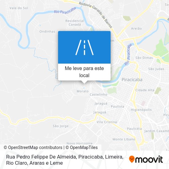 Rua Pedro Felippe De Almeida mapa