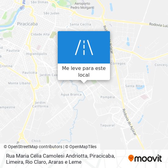 Rua Maria Célia Camolesi Andriotta mapa