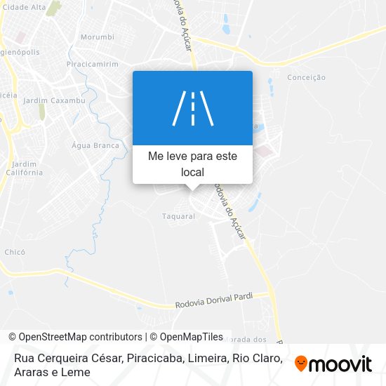 Rua Cerqueira César mapa