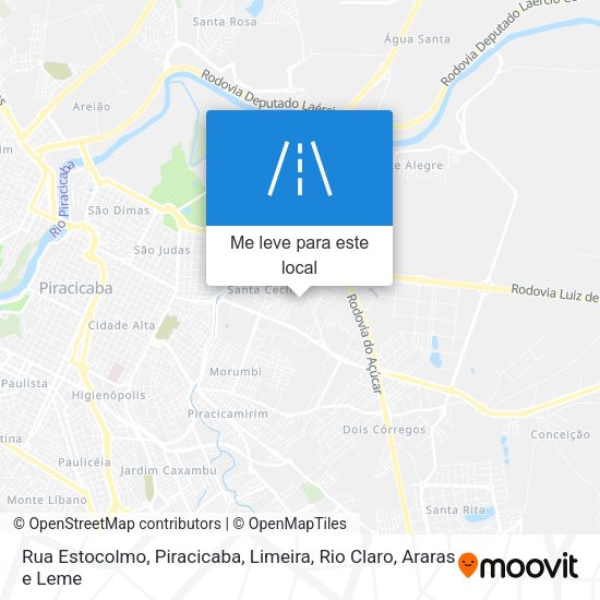 Rua Estocolmo mapa