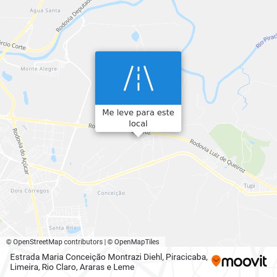 Estrada Maria Conceição Montrazi Diehl mapa
