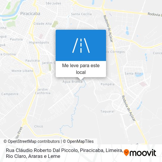 Rua Cláudio Roberto Dal Piccolo mapa