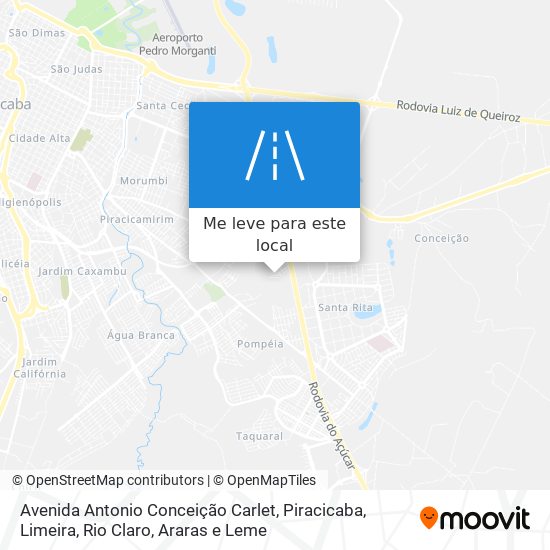 Avenida Antonio Conceição Carlet mapa