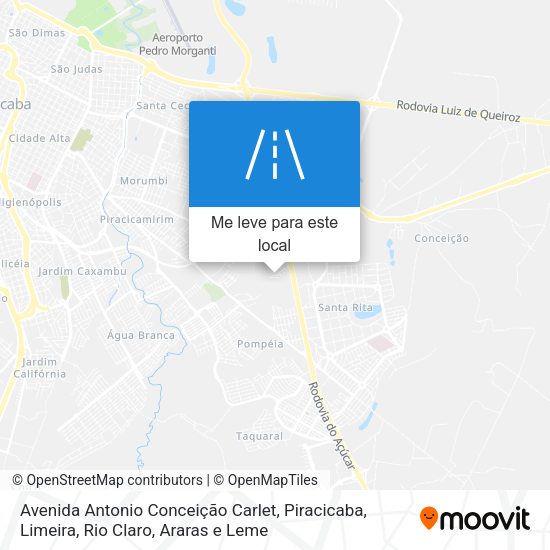 Avenida Antonio Conceição Carlet mapa